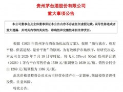 飞天茅台再涨价 公司公告内容是什么?